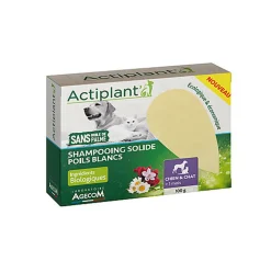 ActiPlant' - Shampoing Solide Poils Blancs pour Chien et Chat - 100g