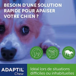 Adaptil - Bouchées Moelleuses d'Appaisement Adaptil Chew pour Chiens - x30