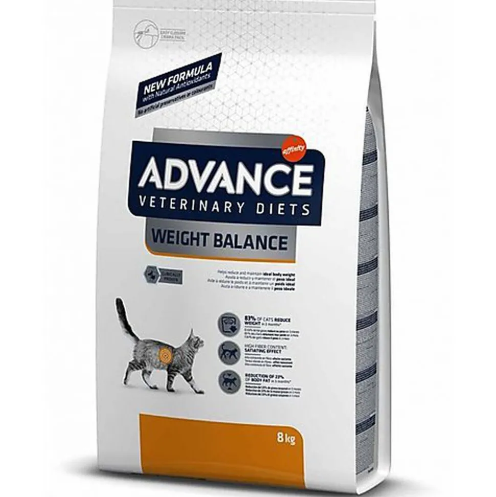 Advance - Croquettes Veterinary Diets Weight Balance Pour Chats Adultes en Surpoids - 8kg