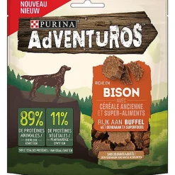 Adventuros - Friandises Riche en Bison aux Céréales Anciennes et Super-Aliments pour Chien - 90g