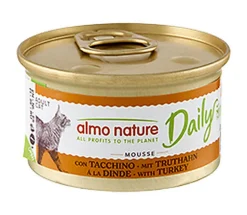 Almo Nature - Boîte Daily Menu en Mousse à la Dinde pour Chat - 85g