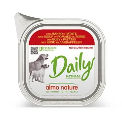 Almo Nature - Pâtée Daily Nogluten Boeuf Et Pommes De Terre - 100gg