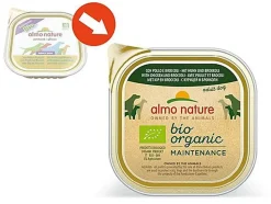Almo Nature - Pâtée en Barquette Daily Menu Bio au Poulet et Brocoli pour Chien - 300g
