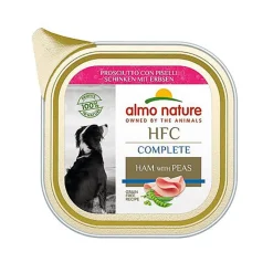Almo Nature - Pâtée en Barquette HFC Jambon Petit Pois pour Chiens - 85g