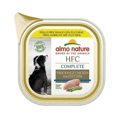 Almo Nature - Pâtée en Barquette HFC Poulet Courgette pour Chiens - 85g
