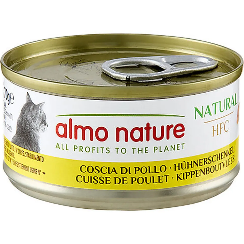 Almo Nature - Pâtée en Boîte HFC Natural Cuisse de Poulet pour Chat - 70g
