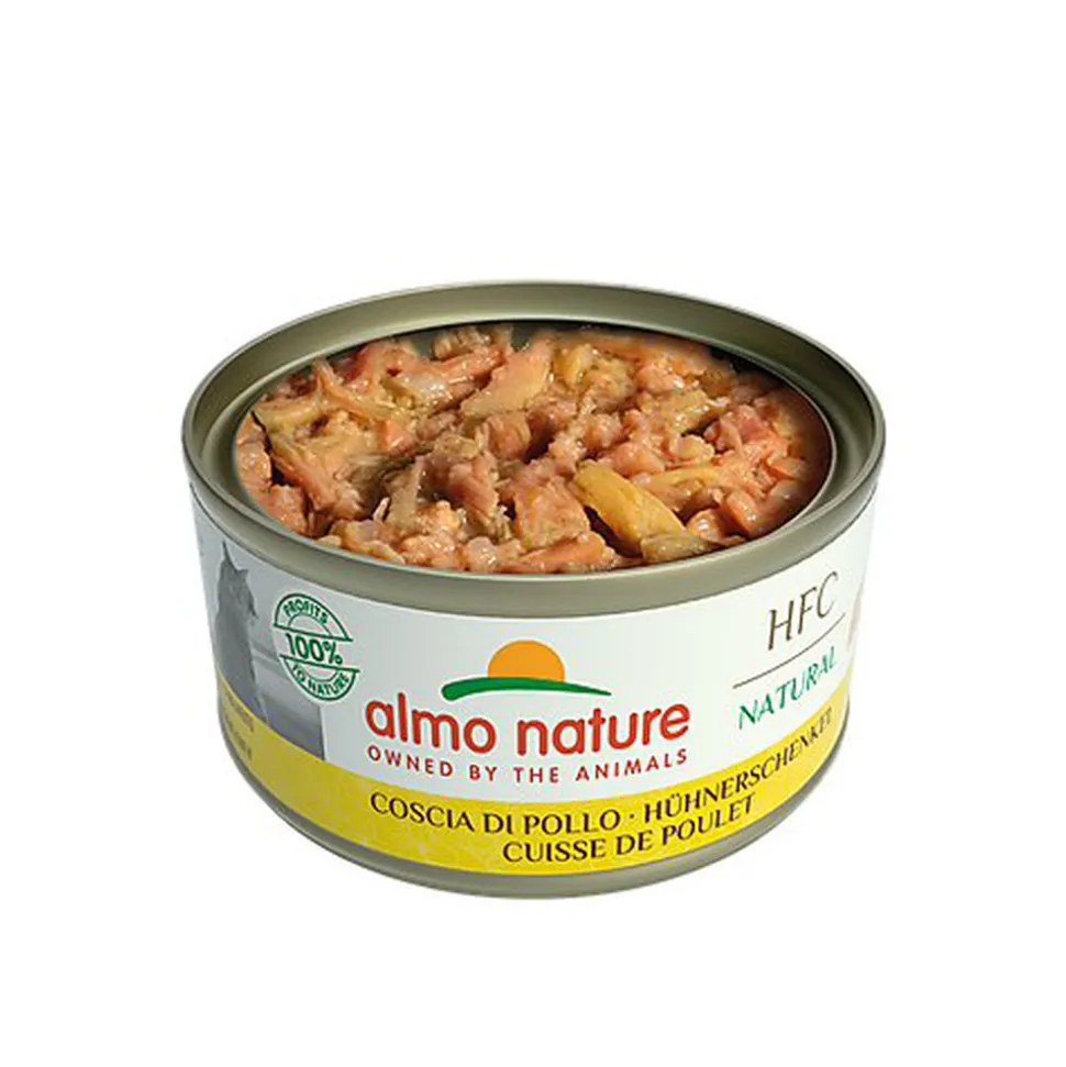 Almo Nature - Pâtée en Boîte HFC Natural Cuisse de Poulet pour Chat - 70g