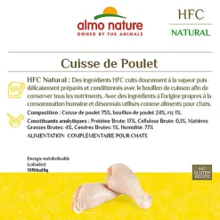 Almo Nature - Pâtée en Boîte HFC Natural Cuisse de Poulet pour Chat - 70g