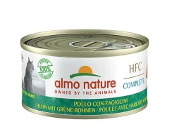 Almo Nature - Pâtée en Boîte HFC au Poulet et Haricots Verts pour Chat - 70g
