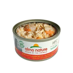 Almo Nature - Pâtée en Boîte HFC Natural Poulet et Crevettes pour Chat - 70g