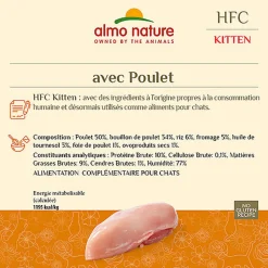 Almo Nature - Pâtée en Boîte HFC Natural Kitten Poulet pour Chaton - 70g