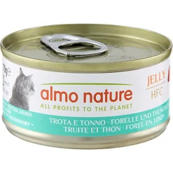 Almo Nature - Pâtée en Boîte HFC Jelly Truite et Thon pour Chat - 70g
