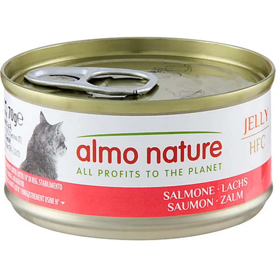 Almo Nature - Pâtée en Boîte HFC Jelly Saumon pour Chat - 70g