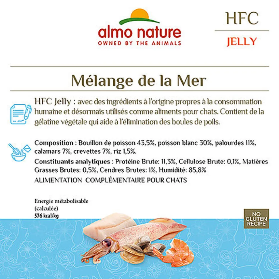 Almo Nature - Pâtée Hfc Jelly Melange De La Mer - 70g