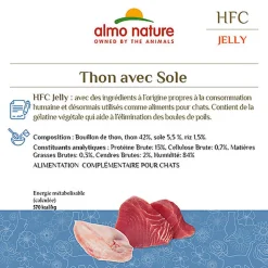 Almo Nature - Pâtée Hfc Jelly Thon Et Sole - 55g