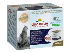 Almo Nature - Pâtée Hfc Light Meal Thon, Poulet Et Jambon - 4 X 50g