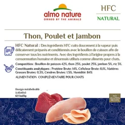 Almo Nature - Pâtée Hfc Natural Thon, Poulet Et Jambon - 150g