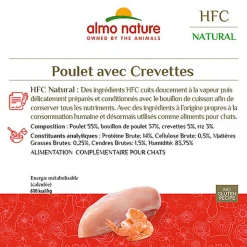 Almo Nature - Pâtée HFC Natural Poulet et Crevettes