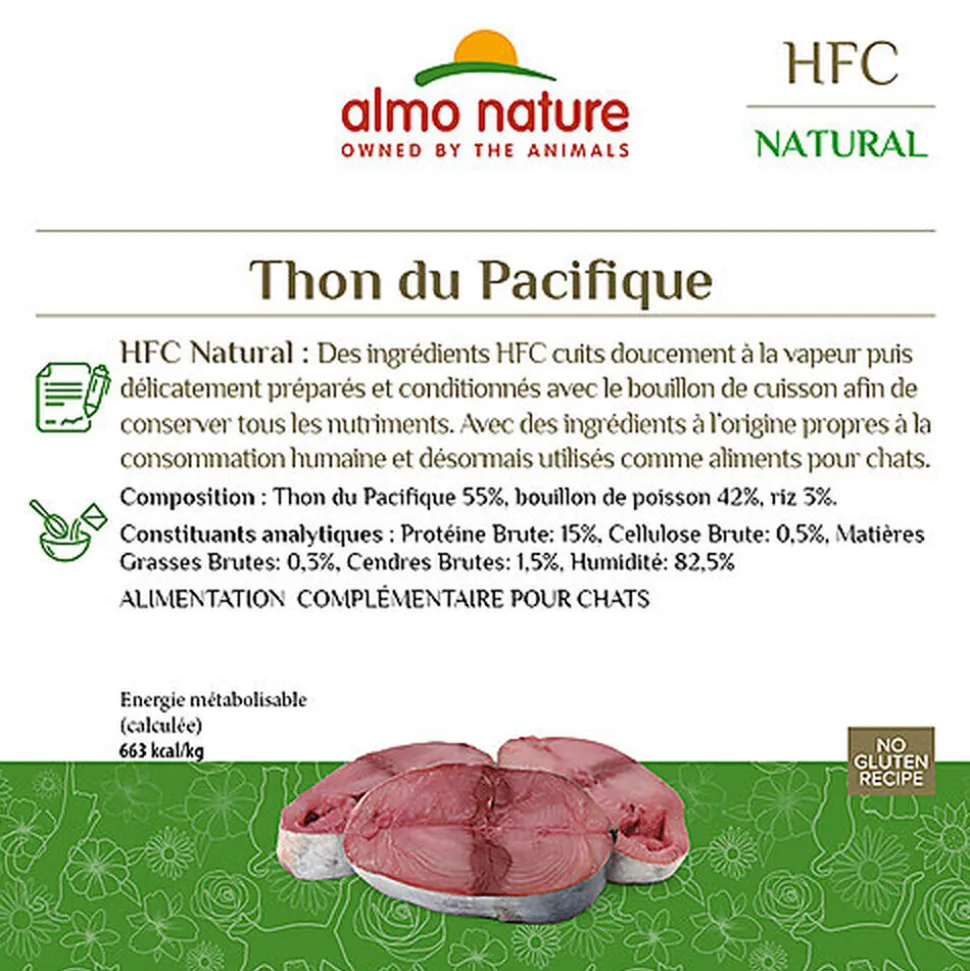 Almo Nature - Pâtée Hfc Natural Thon Du Pacifique - 150g