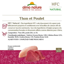 Almo Nature - Pâtée HFC Thon et Poulet