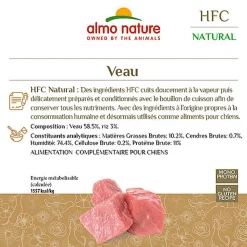 Almo Nature - Pâtée HFC Veau