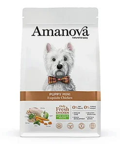 Amanova - Croquettes Small au Poulet pour Chiots - 500g
