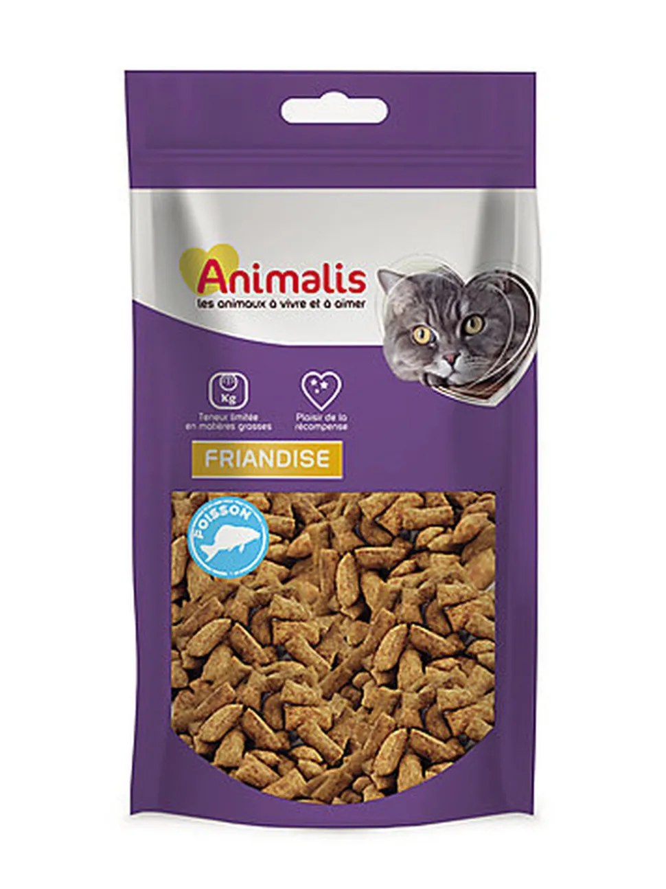 Animalis - Animalis Friandises Crunchy au Poisson pour Chat - 50g