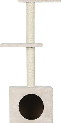 Animalis - Arbre à Chat Cube avec 2 Plateaux - Écru