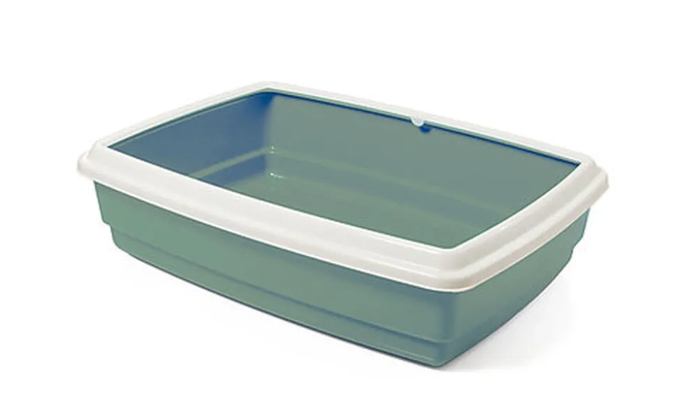 Animalis - Bac à Litière Jumbo avec Rebord pour Chat - Vert