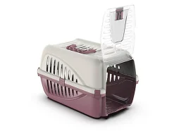 Animalis - Caisse de Transport Panzer Rose pour Chat - 50cm