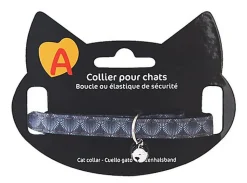 Animalis - Collier Sublime Palmeraie pour Chat - Gris