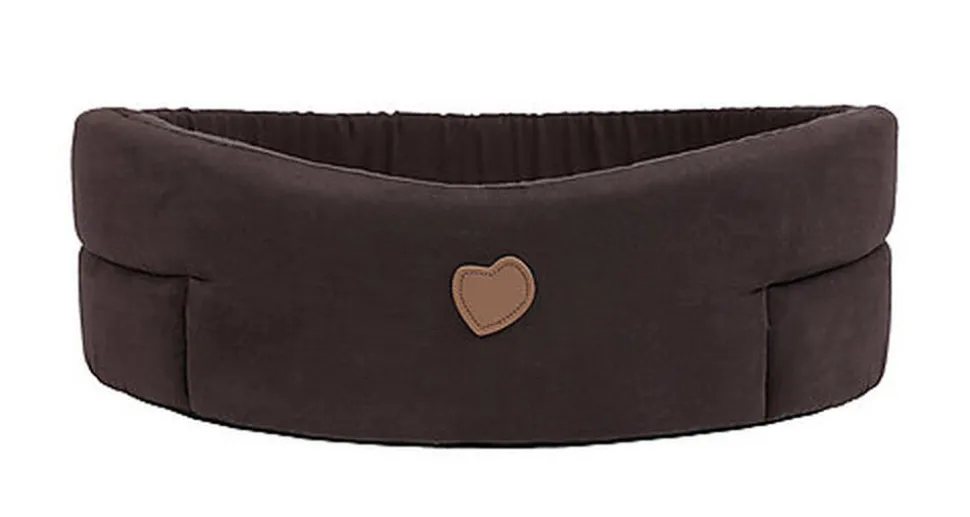 Animalis - Corbeille Tissus Suédine Marron et Beige pour Chien - T2