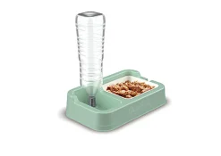 Animalis - Distributeur Eau/Croquettes pour Chien - Vert