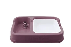 Animalis - Distributeur Eau/Croquettes pour Chien - Rouge