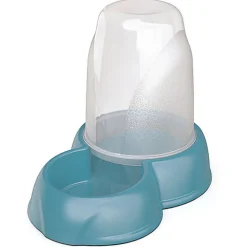 Animalis - Distributeur 2en1 Croquettes/Eau Bleu pour Chat - 1,6L