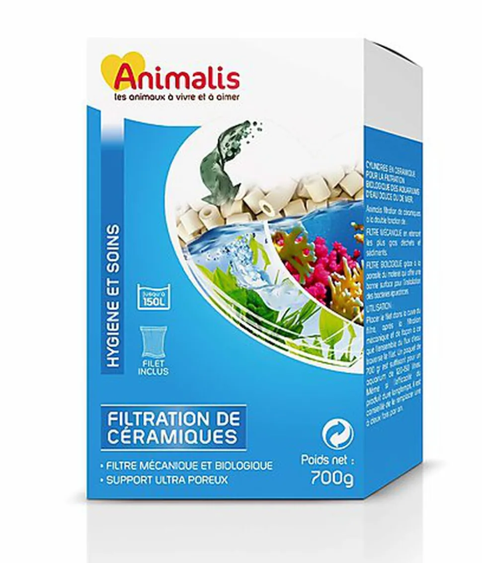 Animalis - Filtration de Céramique pour Aquarium - 700g