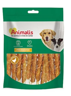 Animalis - Friandises Roulés au Poulet pour Chien - 100g
