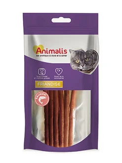 Animalis - Friandises Stick au Saumon pour Chat - 25g