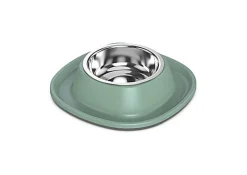 Animalis - Gamelle en Inox Soft Vert pour Chat