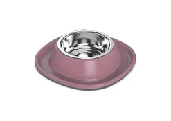 Animalis - Gamelle en Inox Soft Rose pour Chat