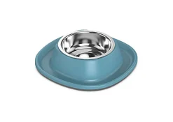 Animalis - Gamelle en Inox Soft Bleu pour Chat