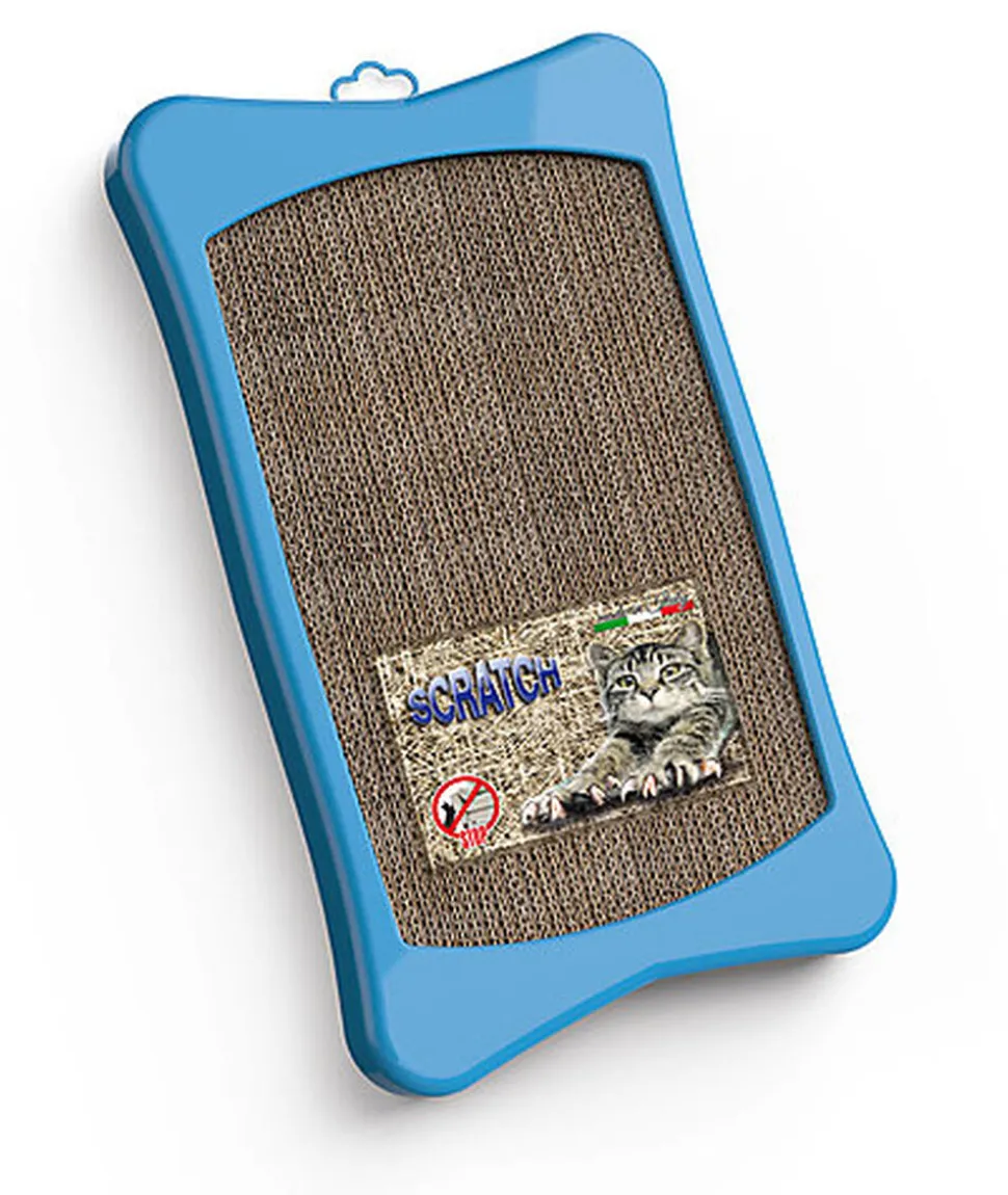 Animalis - Griffoir Bill à Fixer pour Chat - Bleu