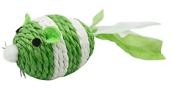 Animalis - Jouet Balle Sisal Vert pour Chat - 14cm