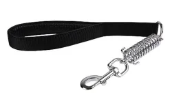 Animalis - Laisse Amortisseur Confort de 25mm et 50cm pour Chien - Noir