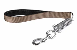 Animalis - Laisse Amortisseur Confort de 25mm et 50cm pour Chien - Taupe