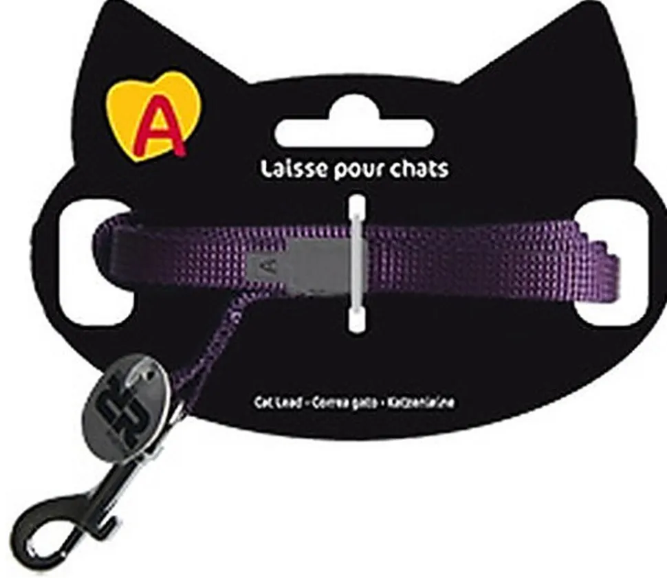 Animalis - Laisse Basic de 1,2m pour Chat - Violet