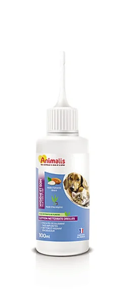 Animalis - Lotion Nettoyante Oreilles pour Chien et Chat - 100ml
