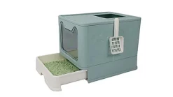 Animalis - Maison de Toilette IN et OUT pour Chat - 51x41x38cm