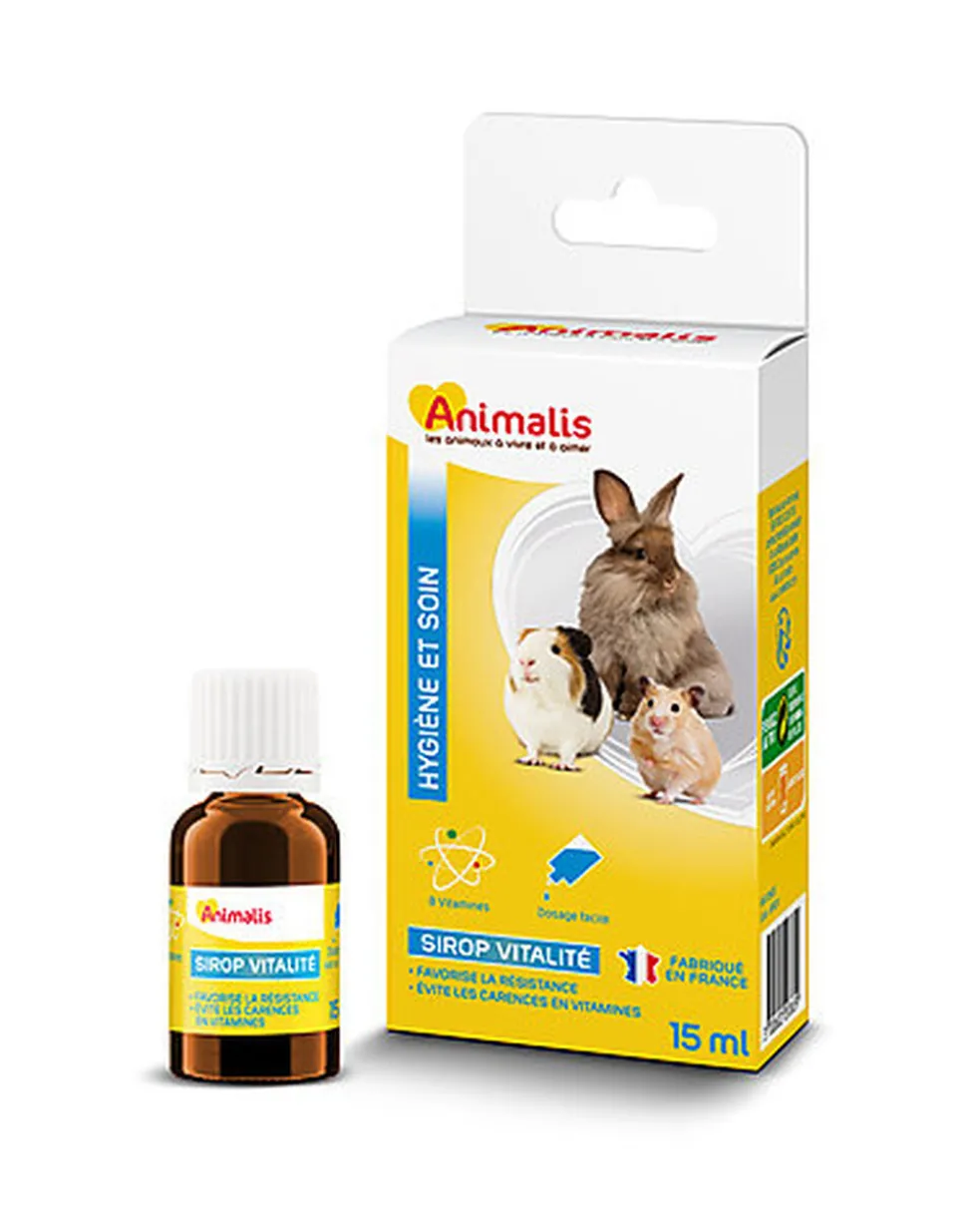 Animalis - Mélange de Vitamines Sirop Vitalité pour Rongeur - 15ml
