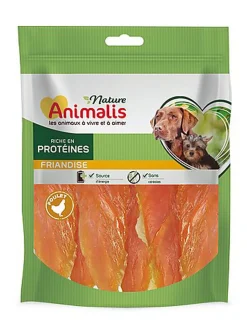 Animalis Nature - Friandises Escalope de Poulet pour Chien - 1Kg